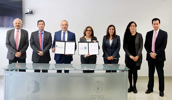 Firman convenio de colaboración FACPYA – CEDH Nuevo León
