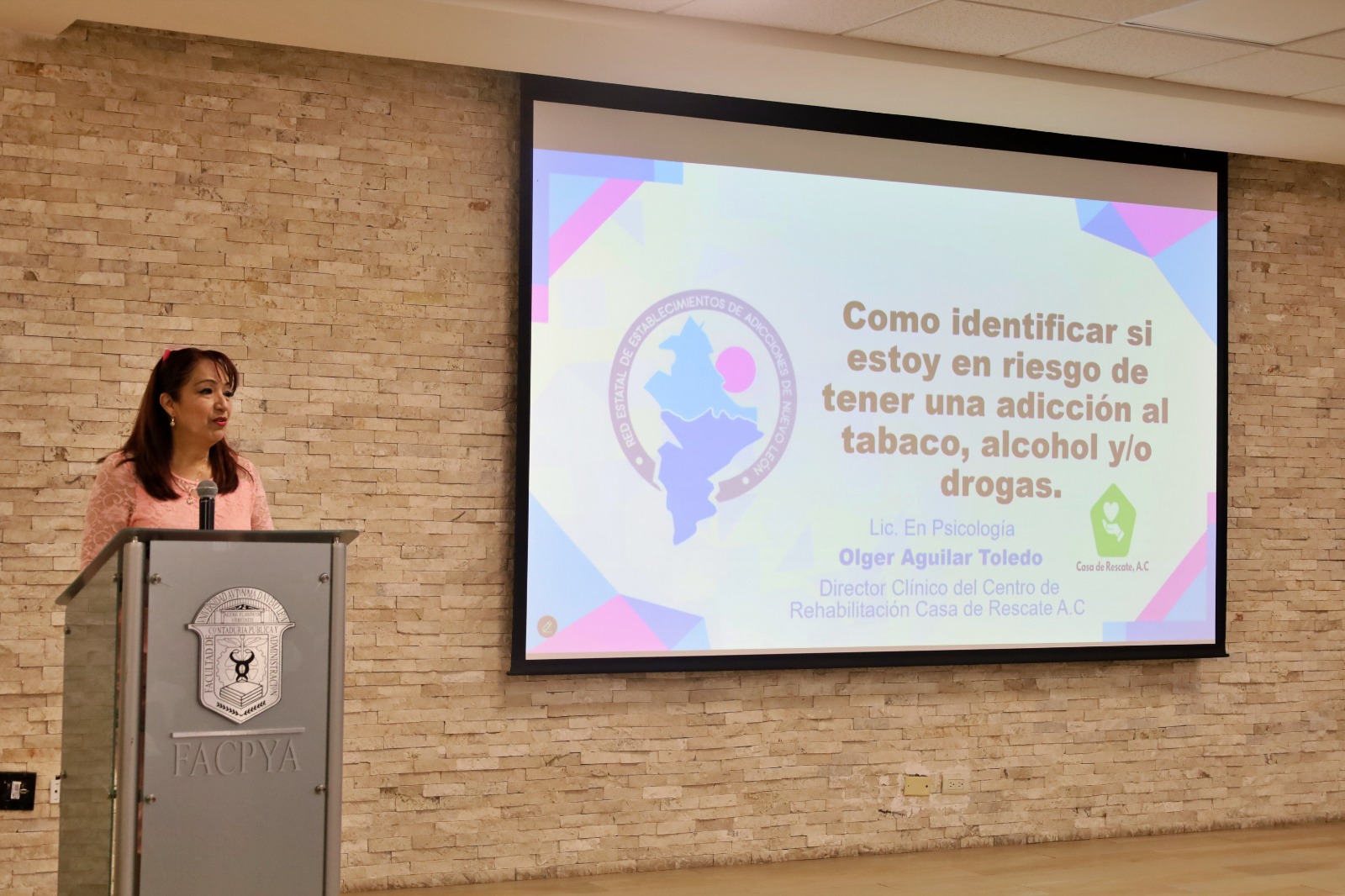 En FACPYA: Conferencia “Cómo identificar si estoy en riesgo de tener alguna adicción al alcohol, tabaco o drogas”