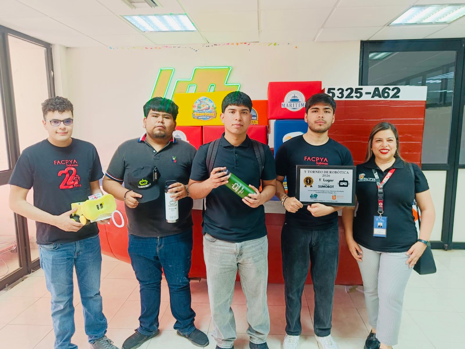 ¡Felicitaciones a FACPYA Sabinas por su triunfo en el Torneo de Robótica Sumobot 2026!