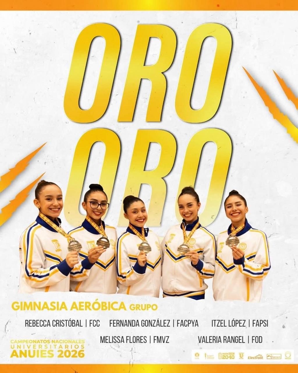 ¡Orgullo FACPYA! María Fernanda González, campeona nacional en gimnasia aeróbica